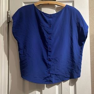 Royal Blue Polyester Top
